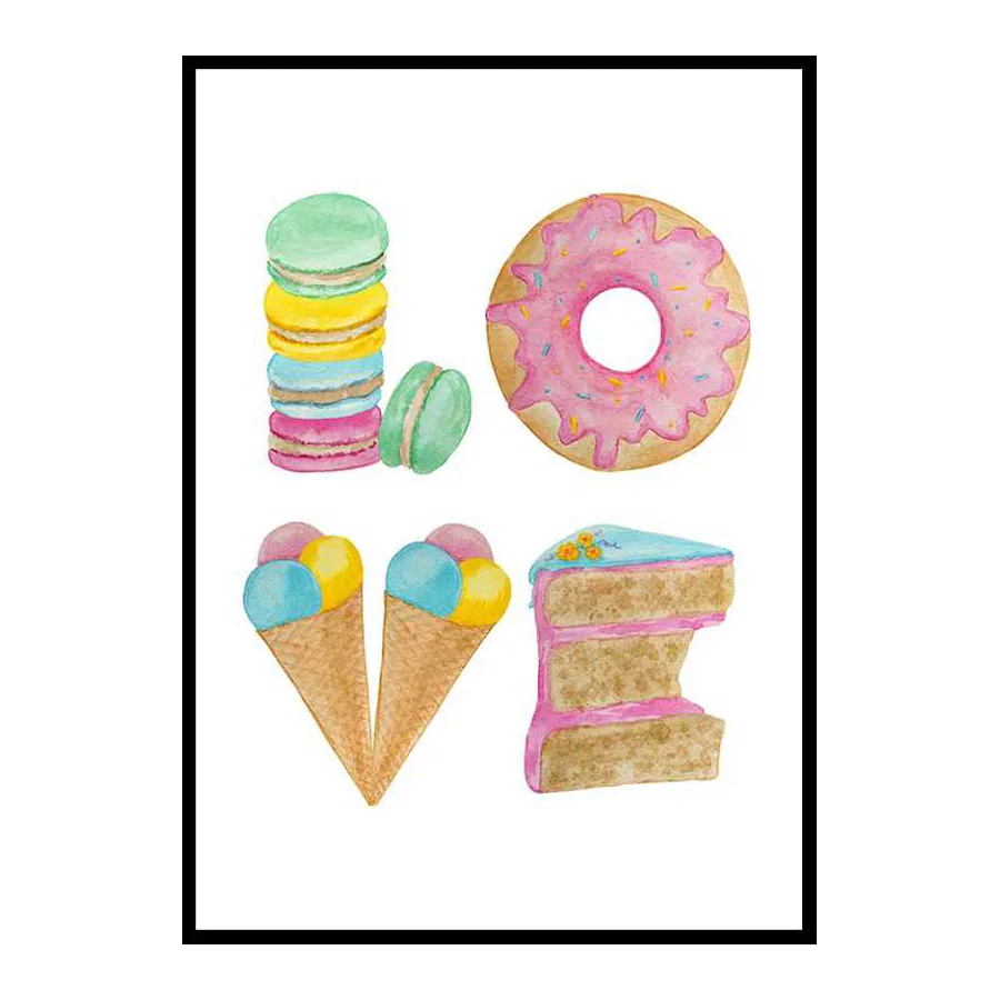Poster Gallerix Love Of Cookies