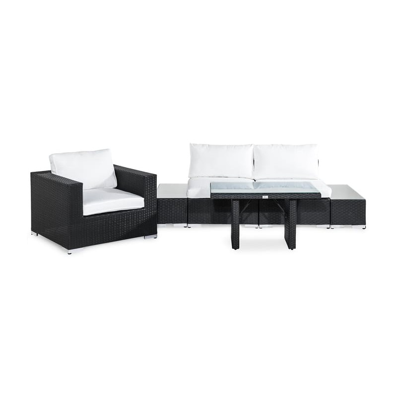 Loungegrupp Comfort Garden Bahamas 3-sits med Avslut med Fåtölj och Bord