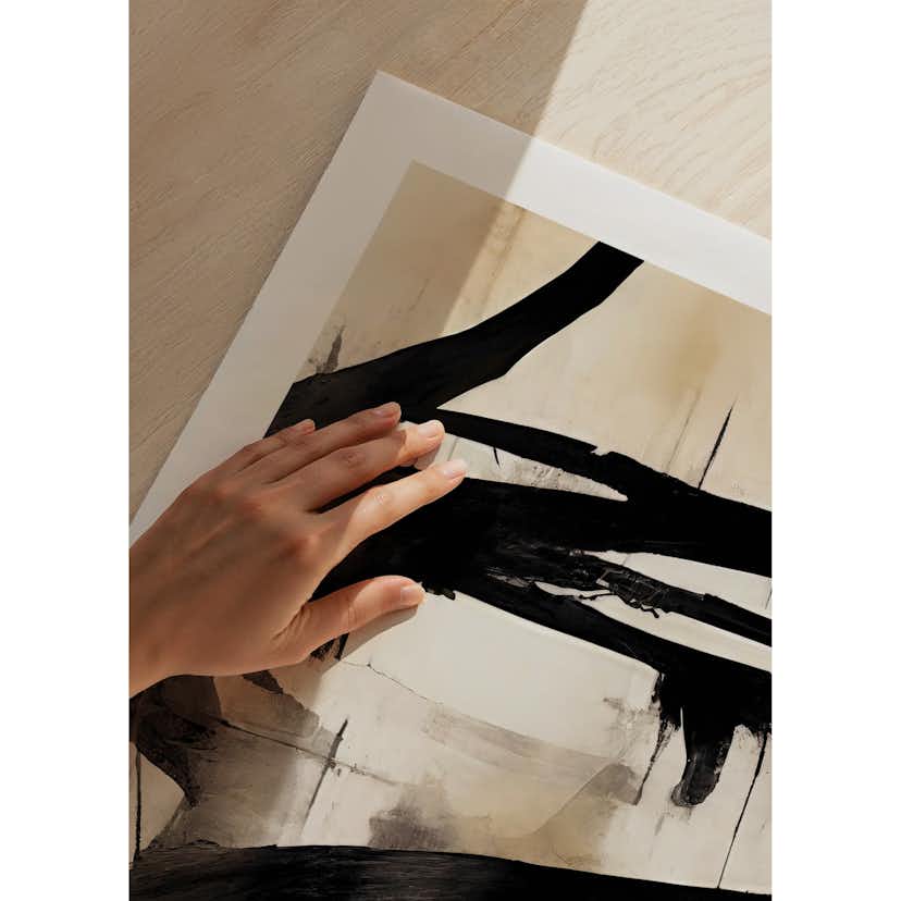 Poster Gallerix Abstract Flowing Paint No2