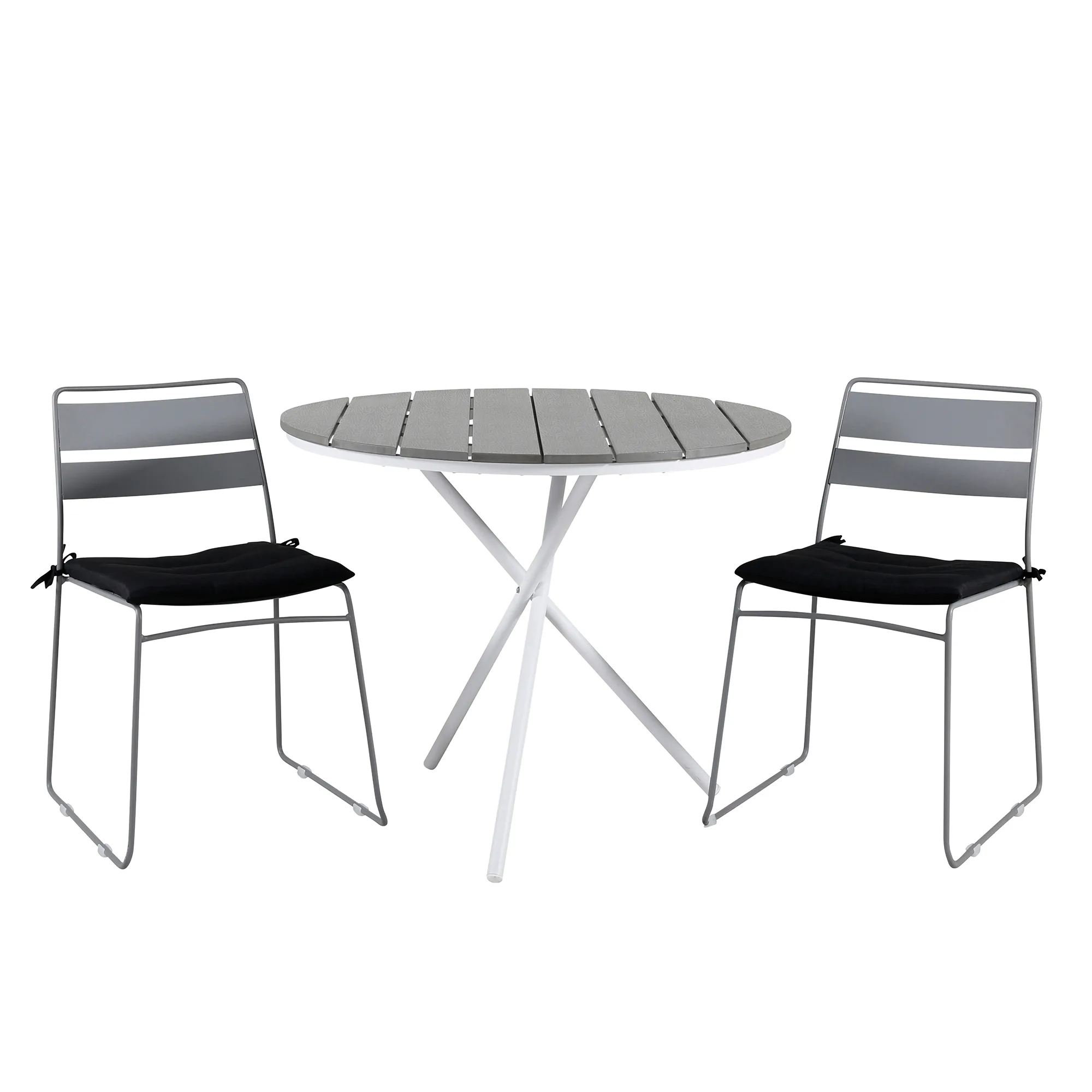 Matgrupp Venture Home Pandi Rund med 2 Liva Stolar