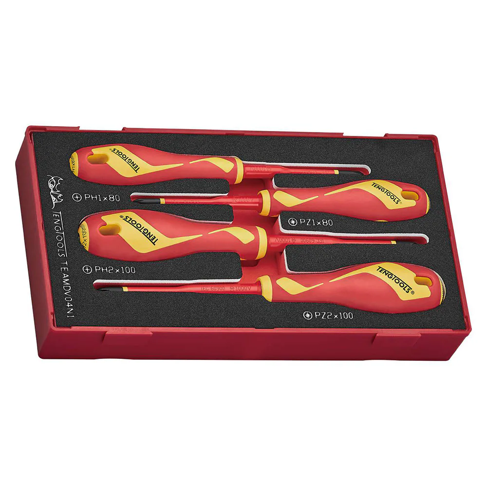 Skruvmejselsats Teng Tools TEAMDV04N1 1000V
