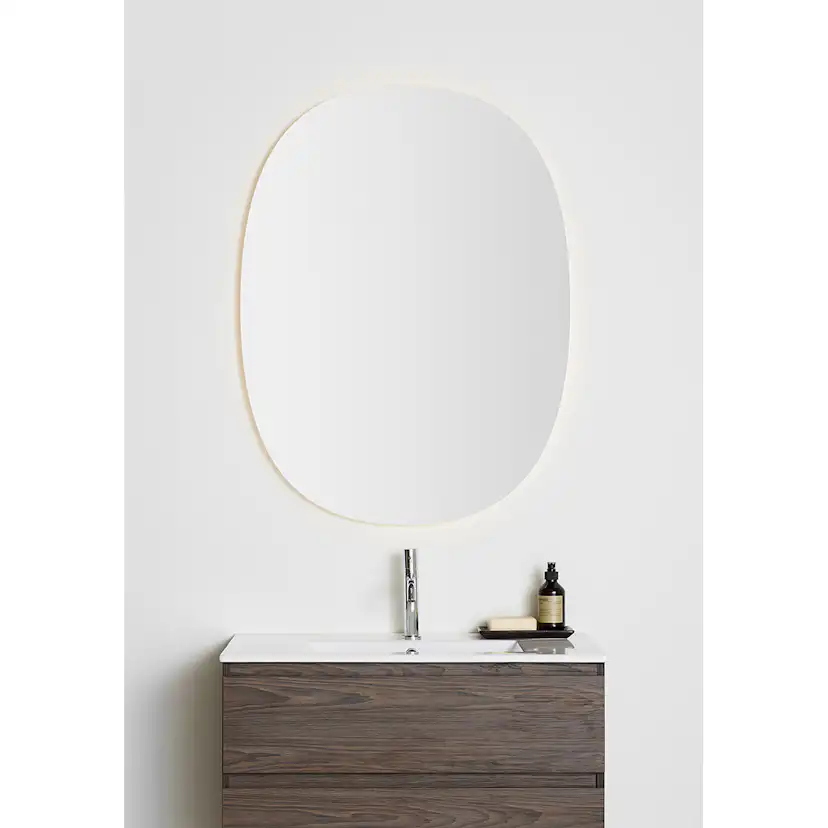 Spegel Hafa Ellipse LED 500x850