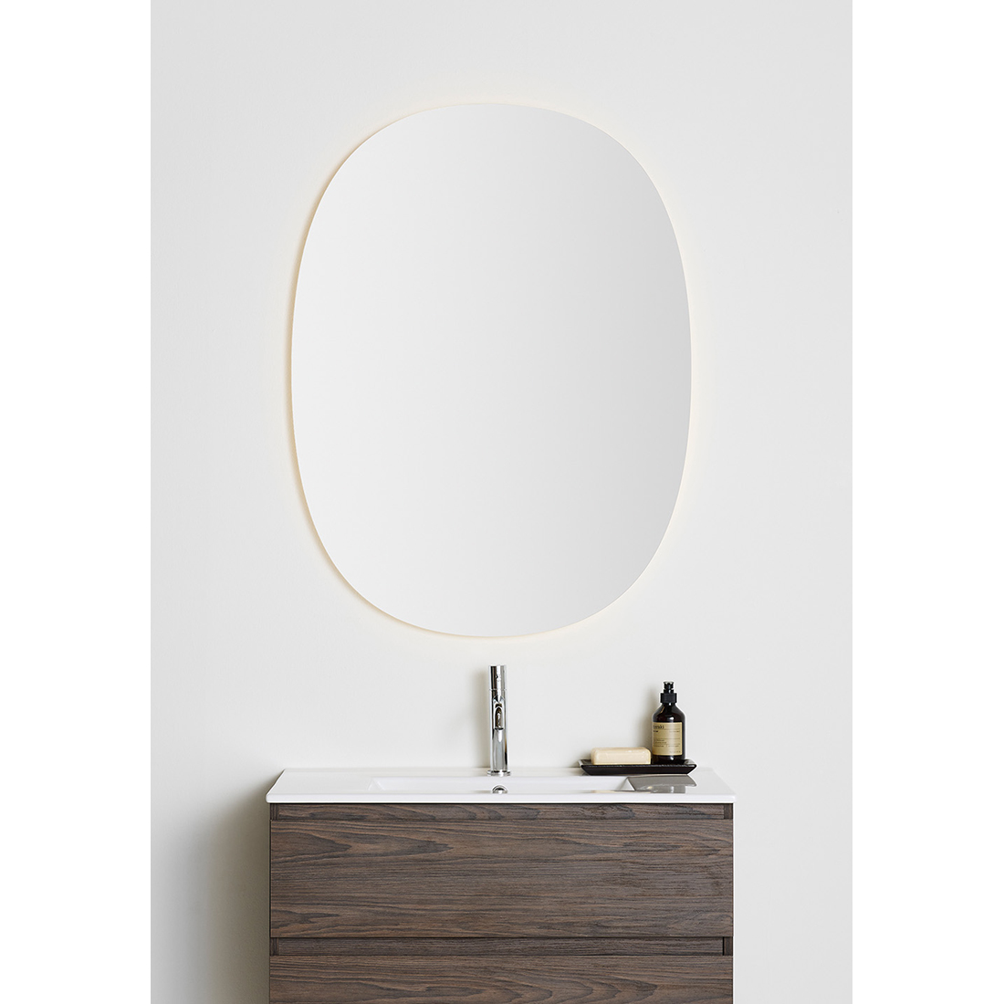 Spegel Hafa Ellipse LED 500x850