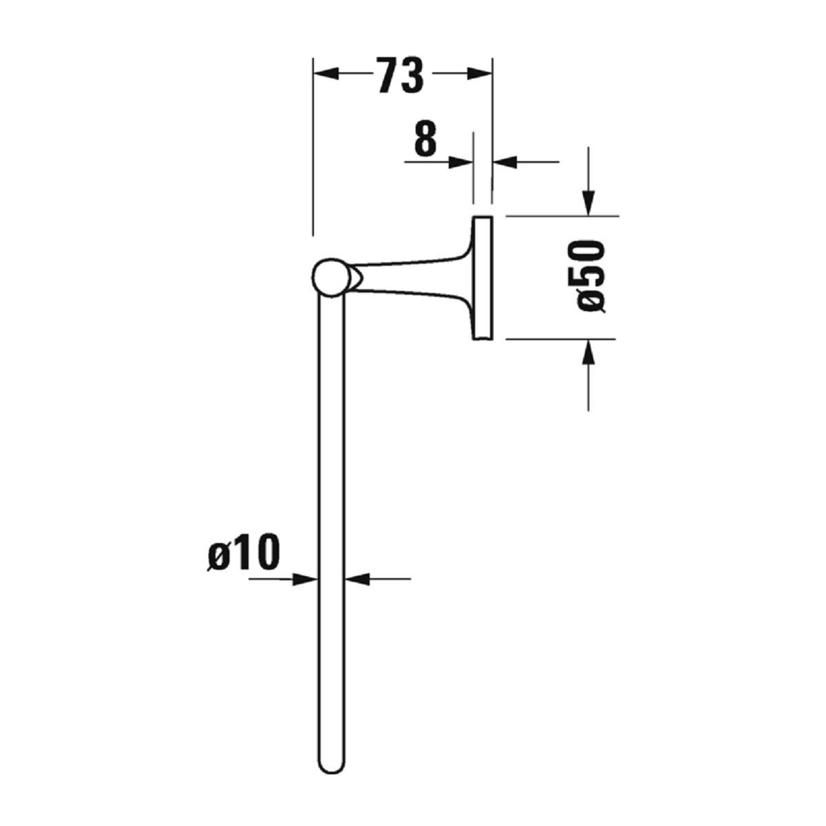 Handduksring Duravit Starck T 009947