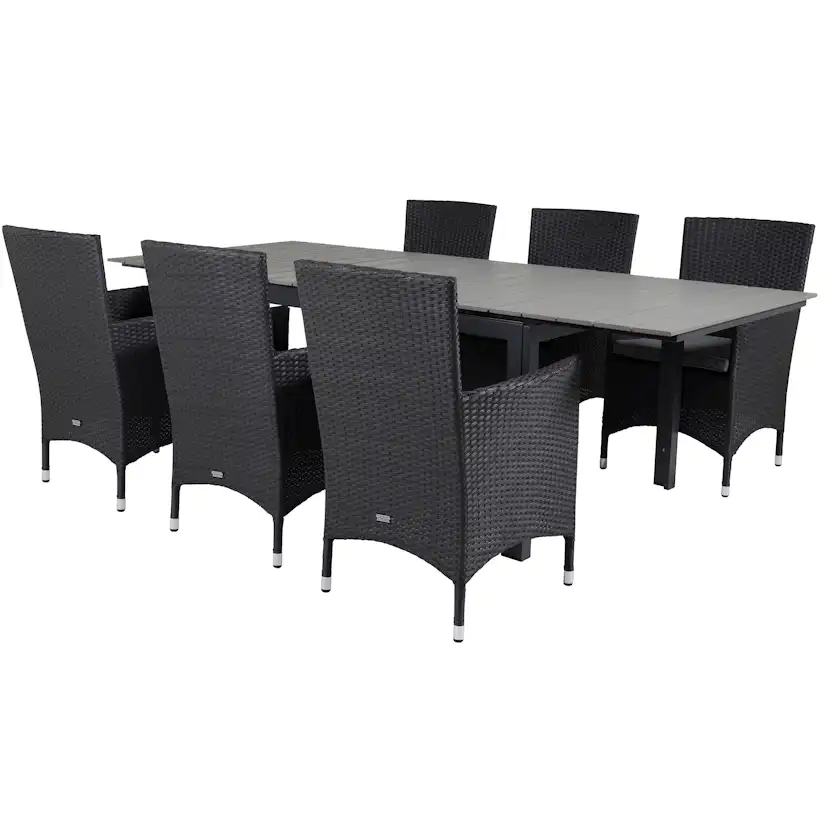 Matgrupp Venture Home Lova 160/240 med 6 Milwa Stolar