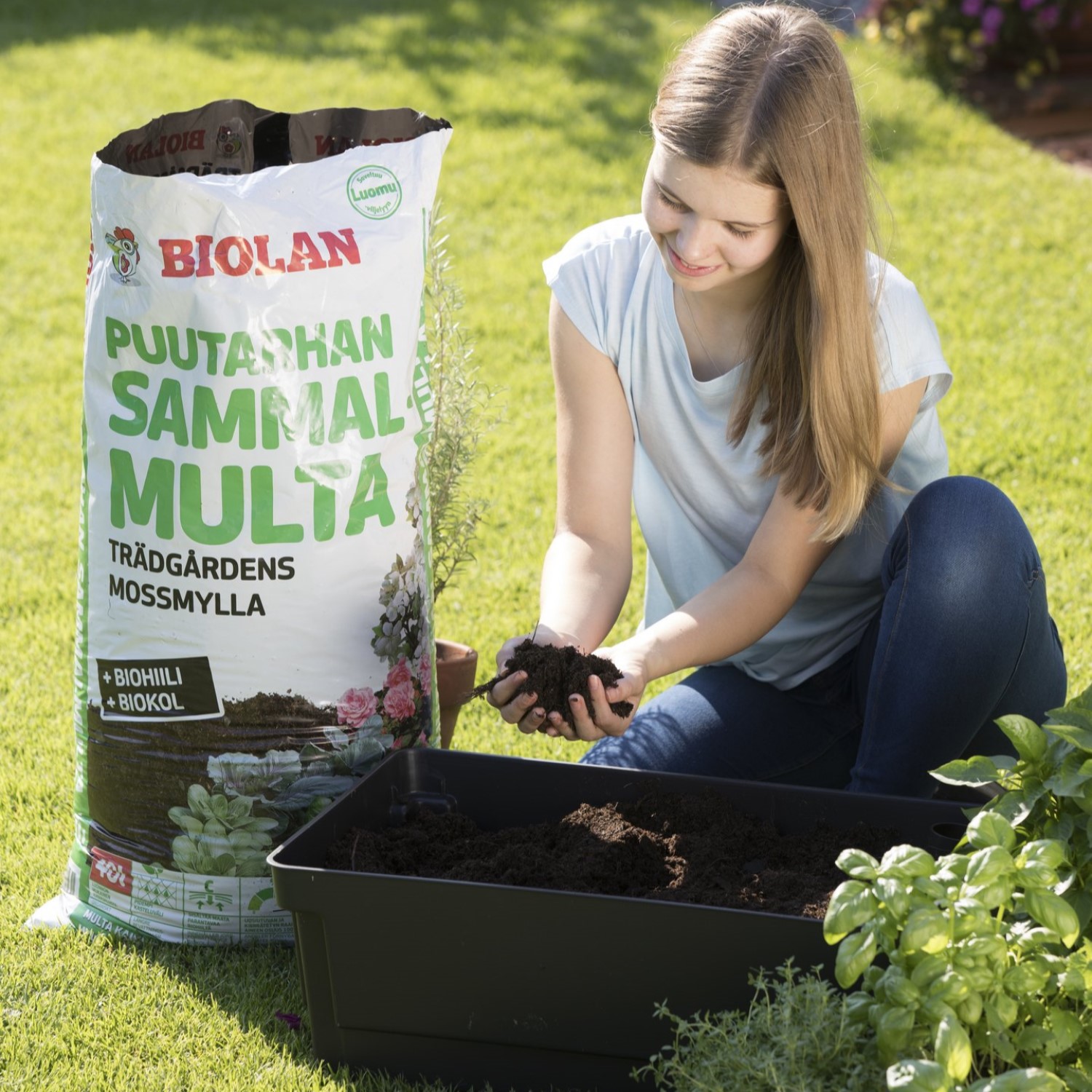 Odlingslåda Biolan med Underbevattning & Livsmedelklassad PP-plast, Självbevattnande