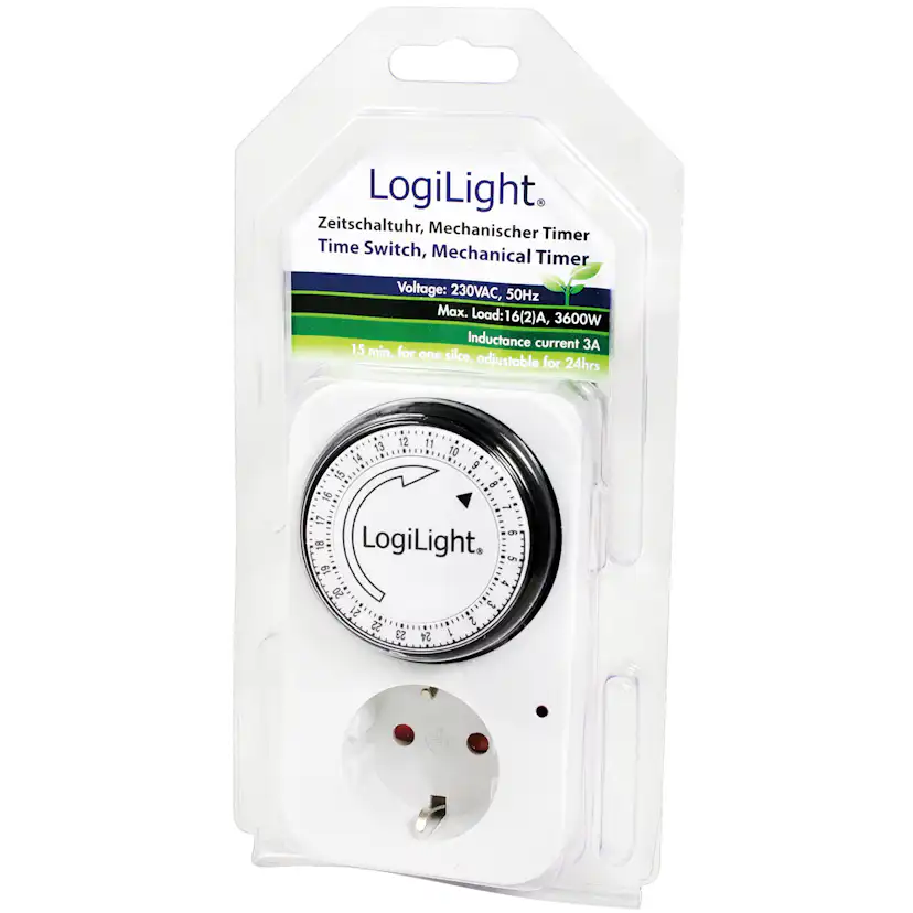 Inomhustimer LogiLink 24h Mekanisk 16A