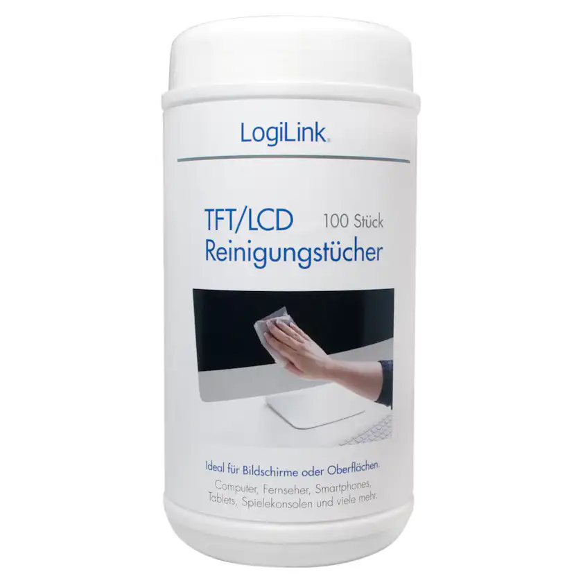 Våtservetter LogiLink LCD/LED 100-p L