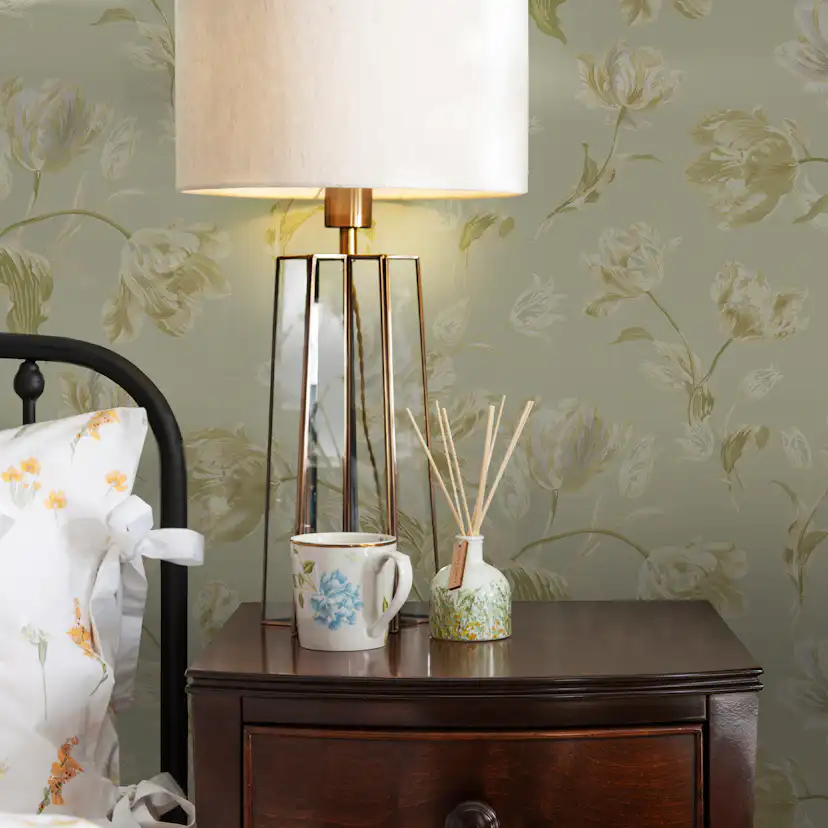 Tapet Laura Ashley Gosford Sage Grön 122769