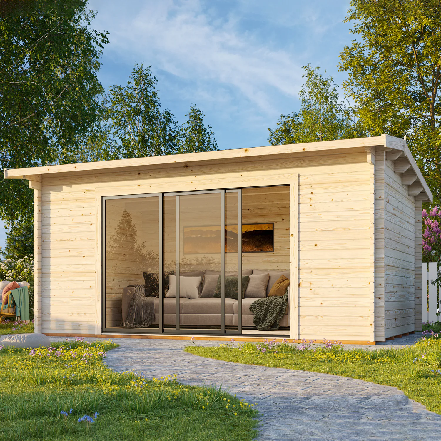 Stuga Palmako Ines 14,4 m2 (inv. 13,7 m2)