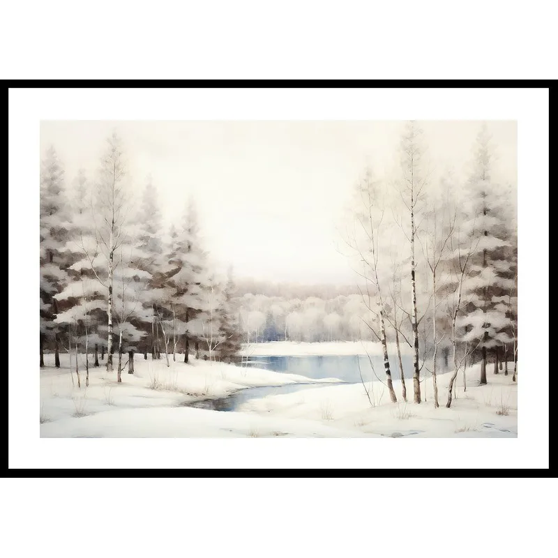 Poster Gallerix Winter Frozen Lake