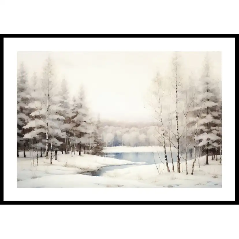 Poster Gallerix Winter Frozen Lake