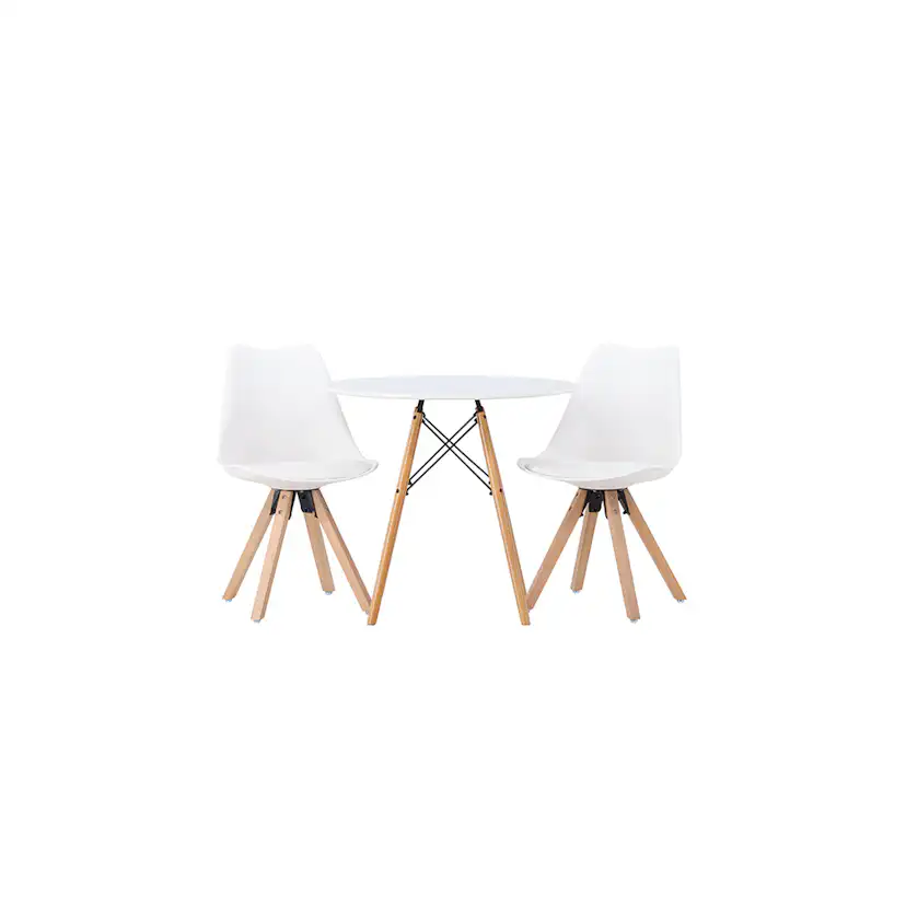 Matgrupp Venture Home Danburi Ø60 cm med 2 st Zeno stolar