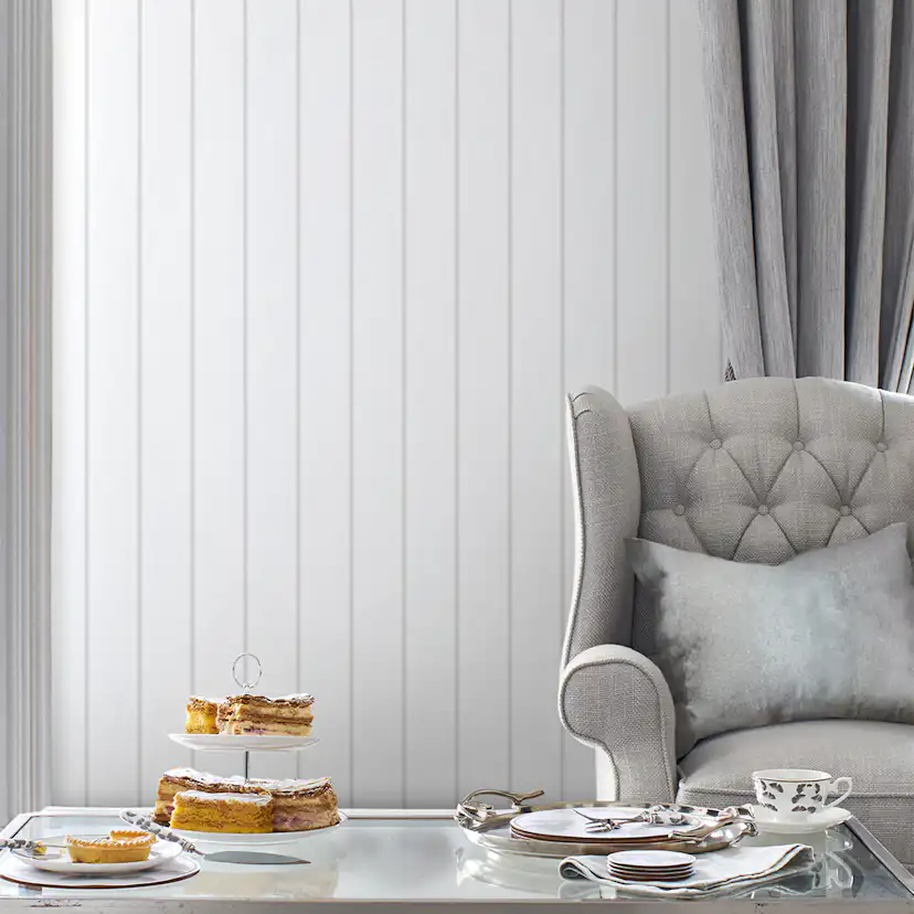 Tapet Laura Ashley Saltram Stripe Sugared Grå 118492