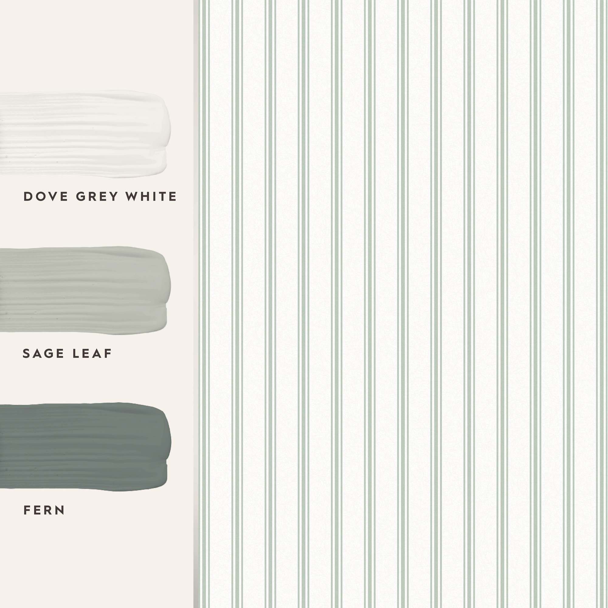 Tapet Laura Ashley Farnworth Stripe Sage Grön 118483