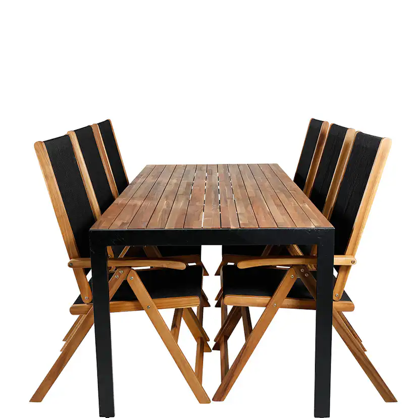 Matgrupp Venture Home Bois med 6 Lumi Stolar
