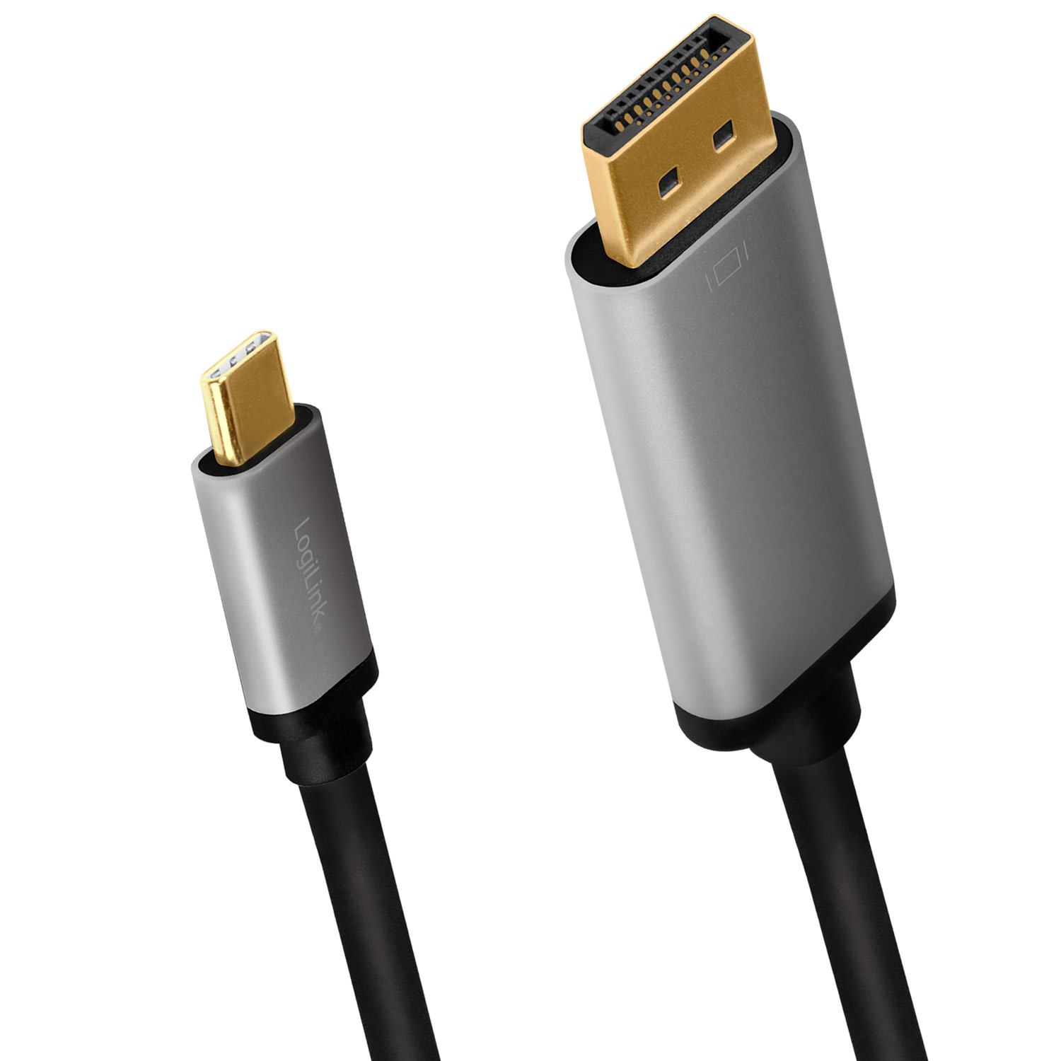 Kabel LogiLink USB-C till DisplayPort 4K/60Hz Aluminium 1,8 m
