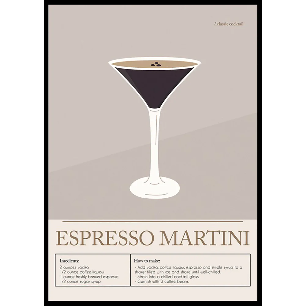 Poster Gallerix Espresso Martini Cocktail