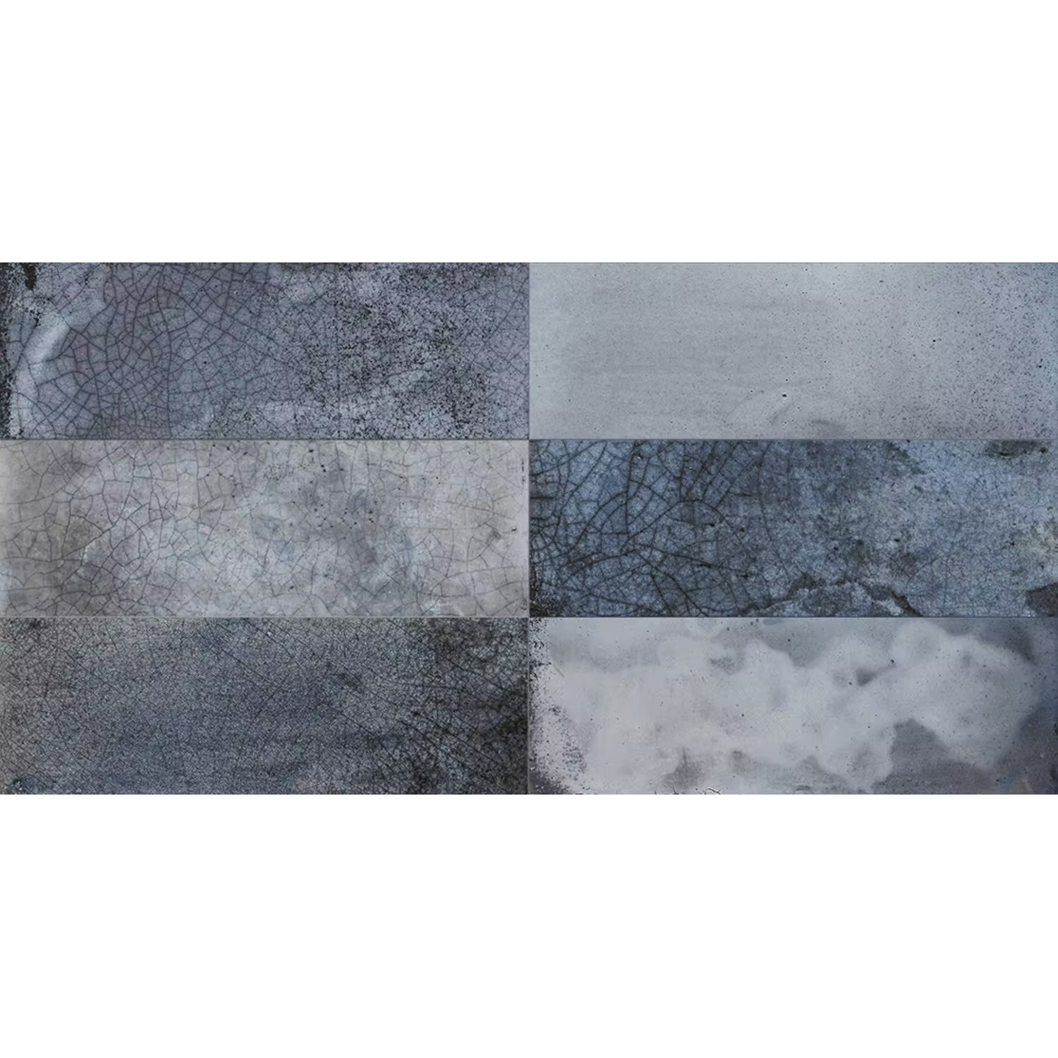 Kakel Tenfors FS Raku Blue 20x40 cm