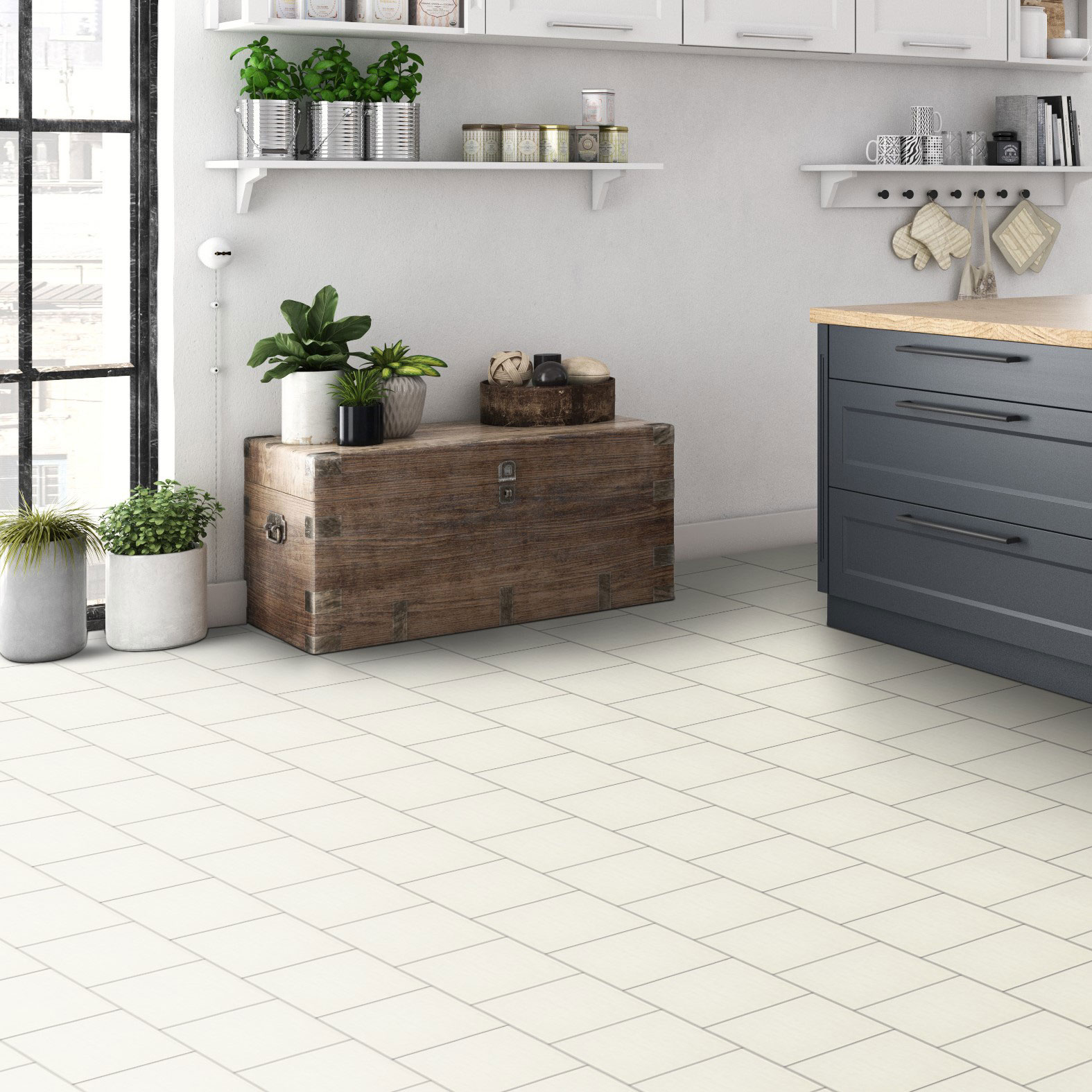 Klinker Arredo Bamboo Vit 15x15 cm