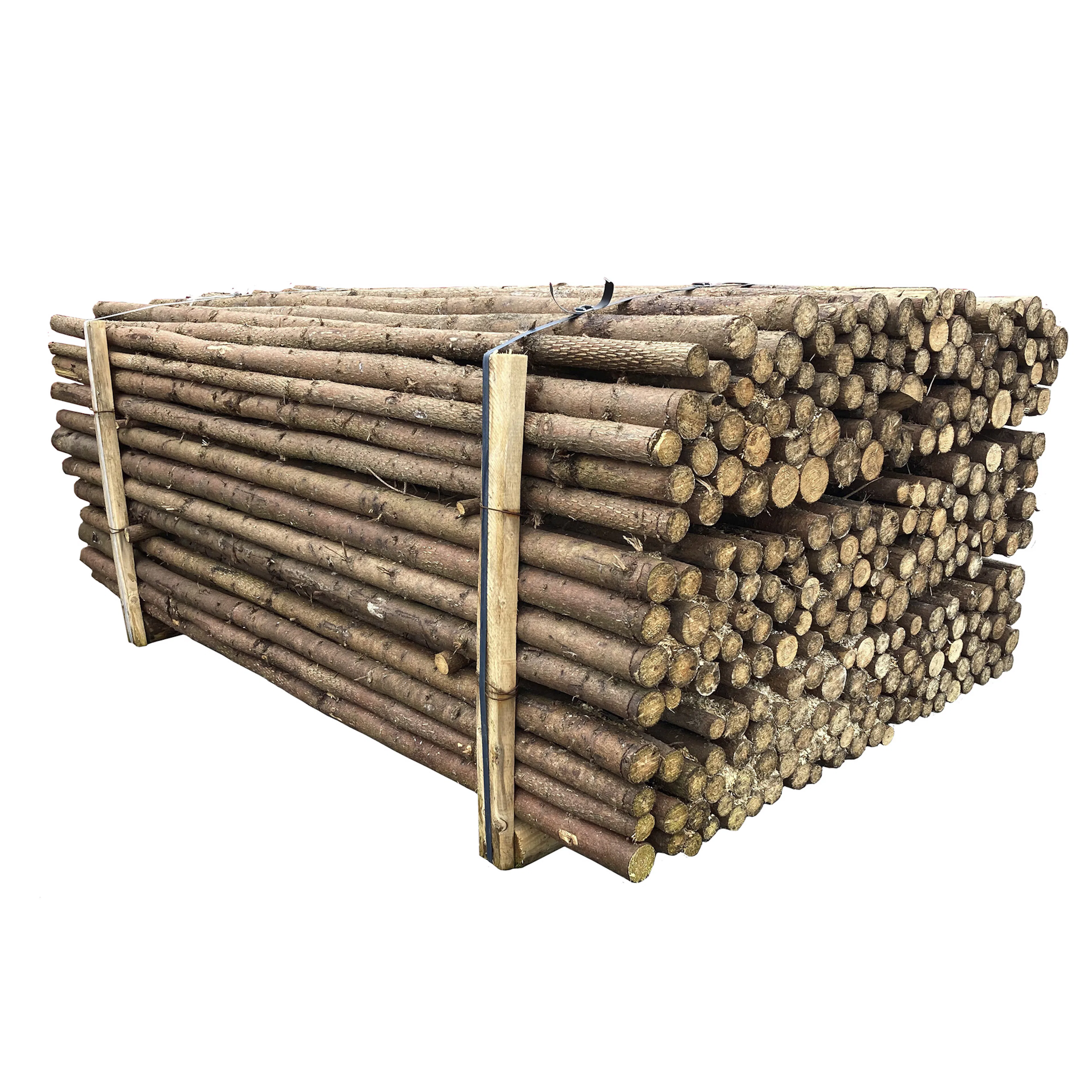 Staket Nordic Fence Bjälkar Med Bark