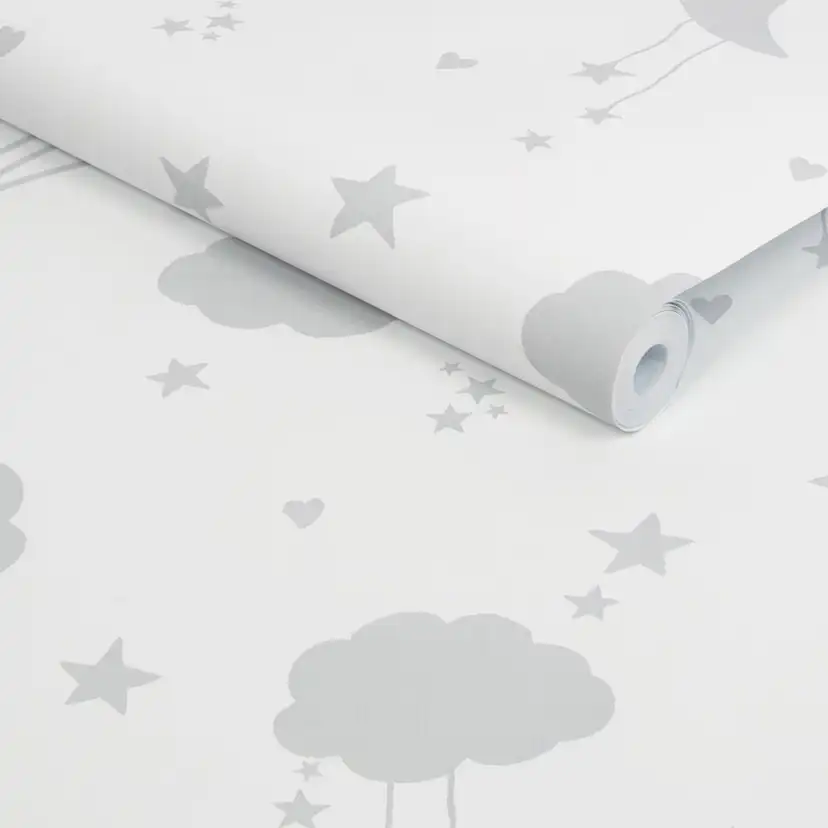 Tapet NEXT Moon & Stars Grey