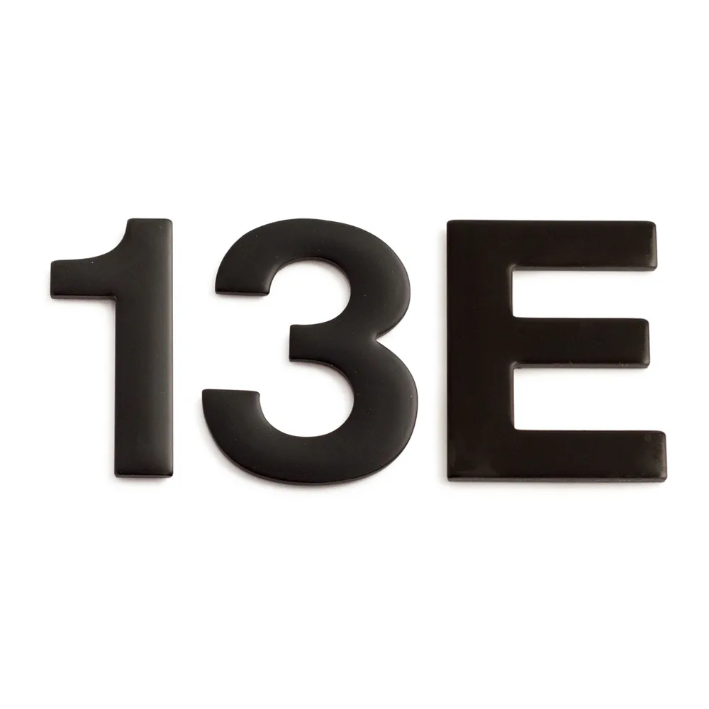 Brevlådenummer Habo Självhäftande Svart