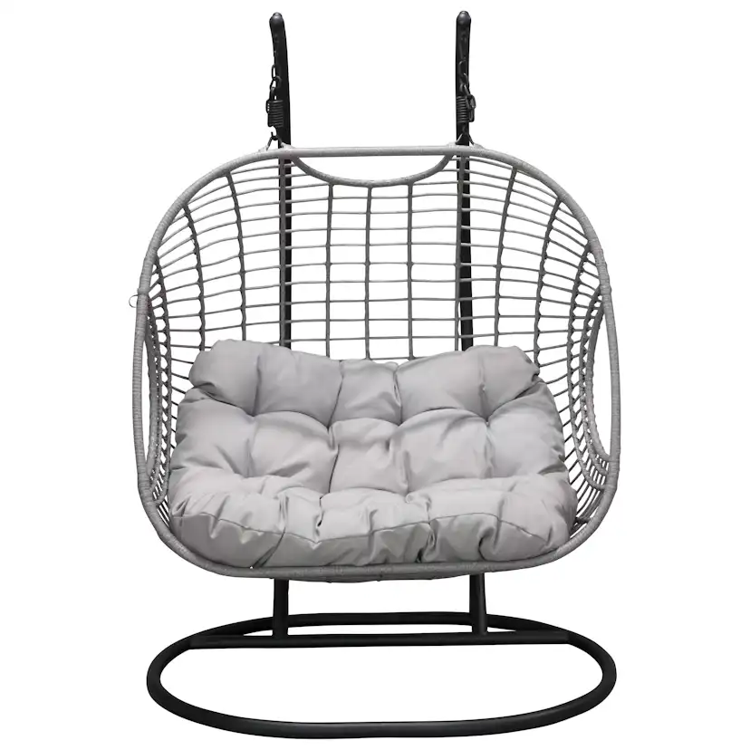 Hängstol Venture Home Viga Dubbel med 2 Sittplatser & Svart Stativ för Trädgård
