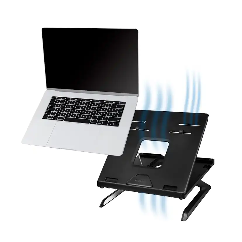 Hopfällbart Laptopställ LogiLink Höjdjusterbart