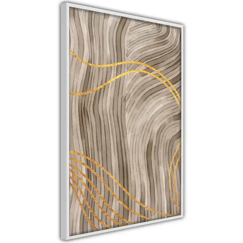 Poster Artgeist Affisch Golden Waves