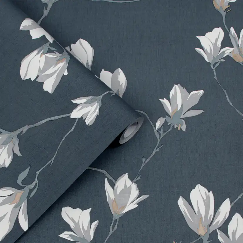 Tapet Laura Ashley Magnolia Grove Dusky Seaspray