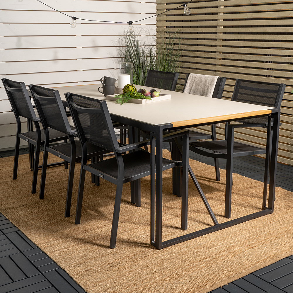 Matgrupp Venture Home Tilly 200 med 6 Copacabana Matstolar