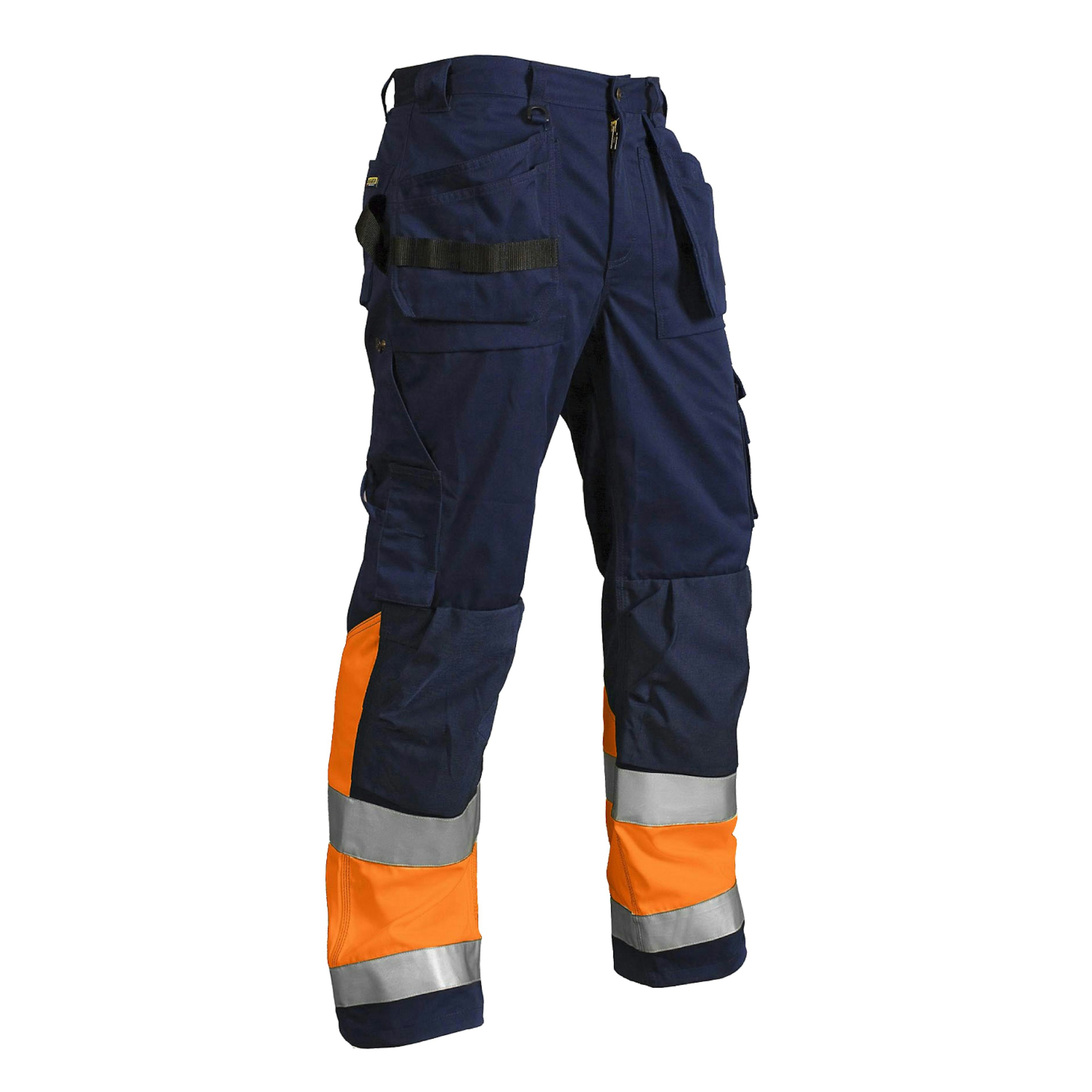 Marinblå/Varselorange