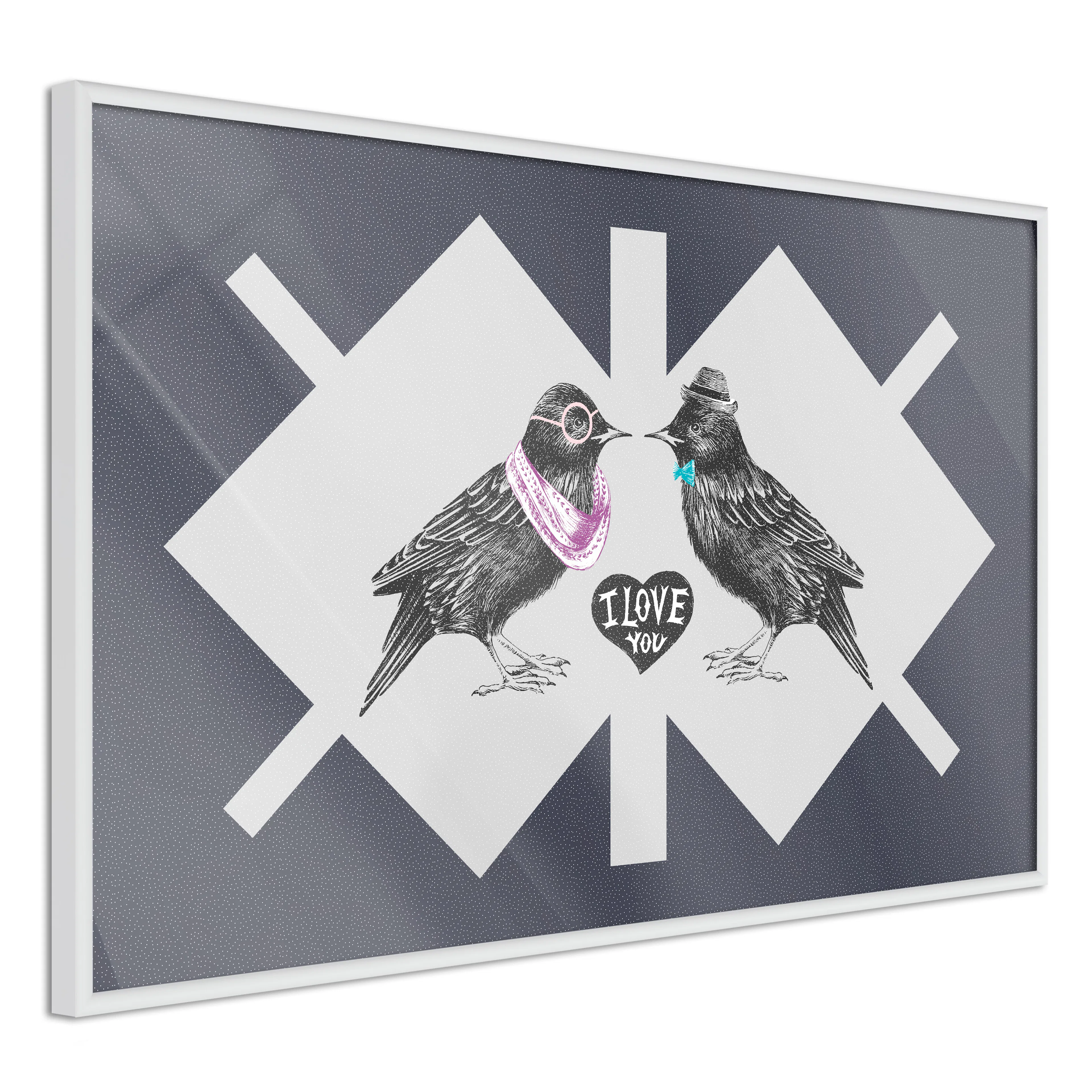 Poster Artgeist Affisch Couple of Starlings