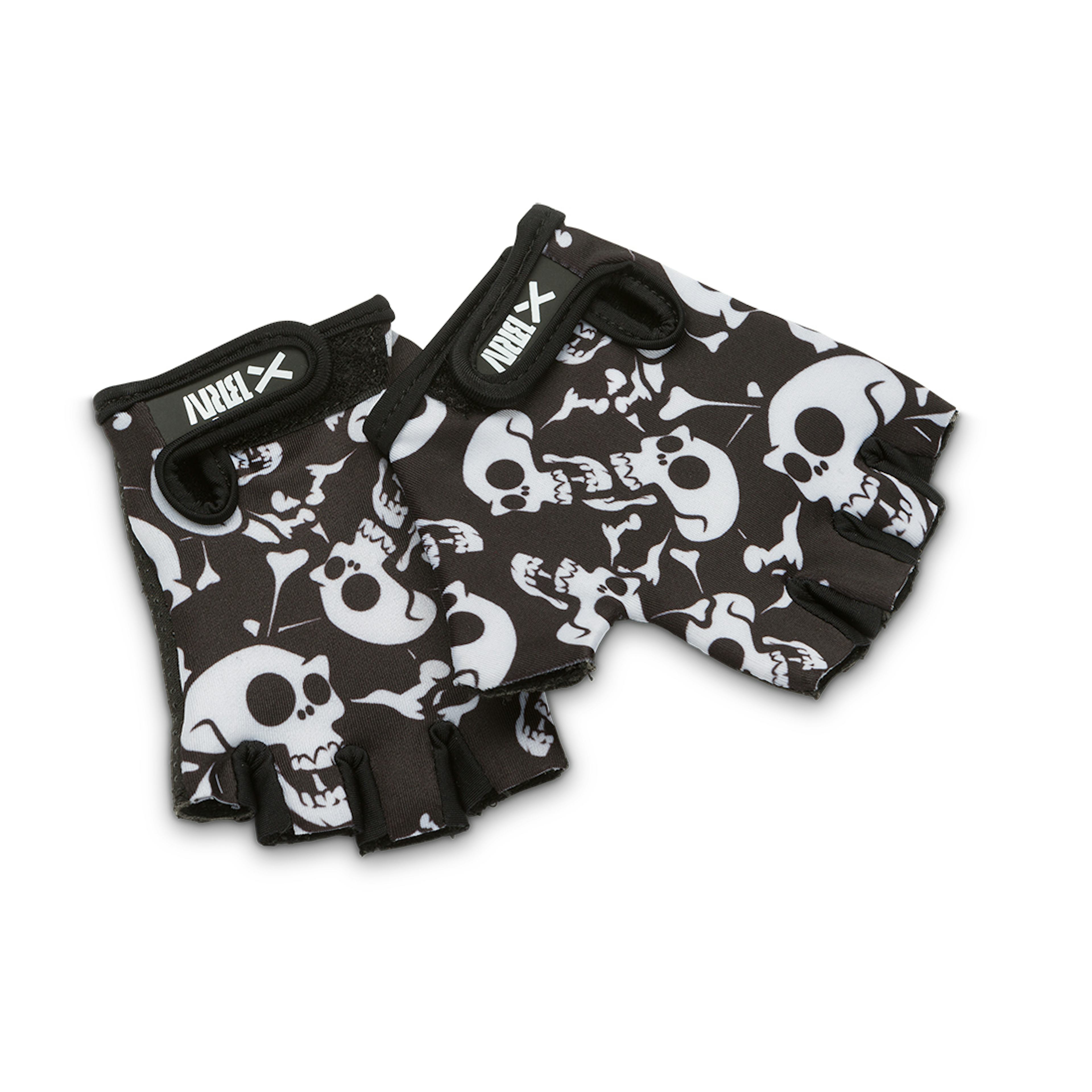Cykelhandske Briv Junior Skulls Svart/Vit
