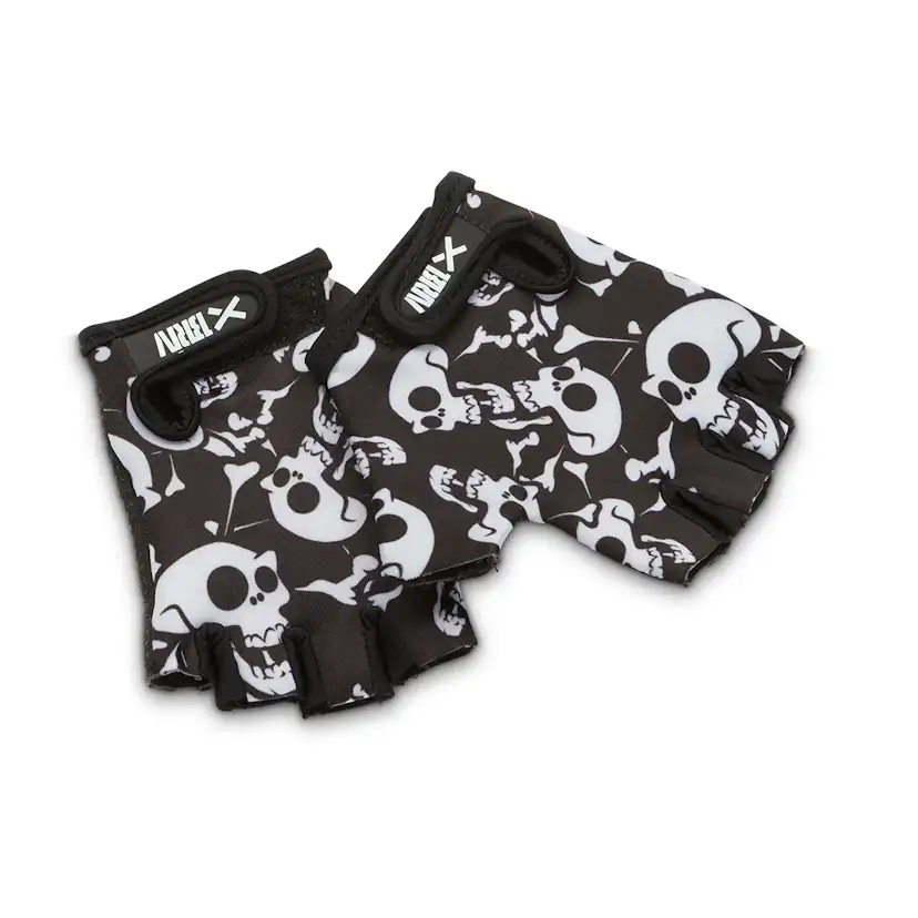 Cykelhandske Briv Junior Skulls Svart/Vit