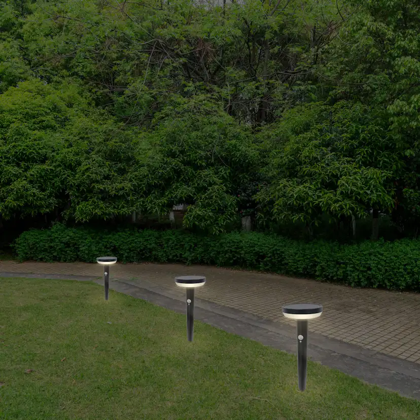 Solcellsarmat Gelia Hojskär Pollare Sensor Sv 67 Cm 3,7V 2200 Mah