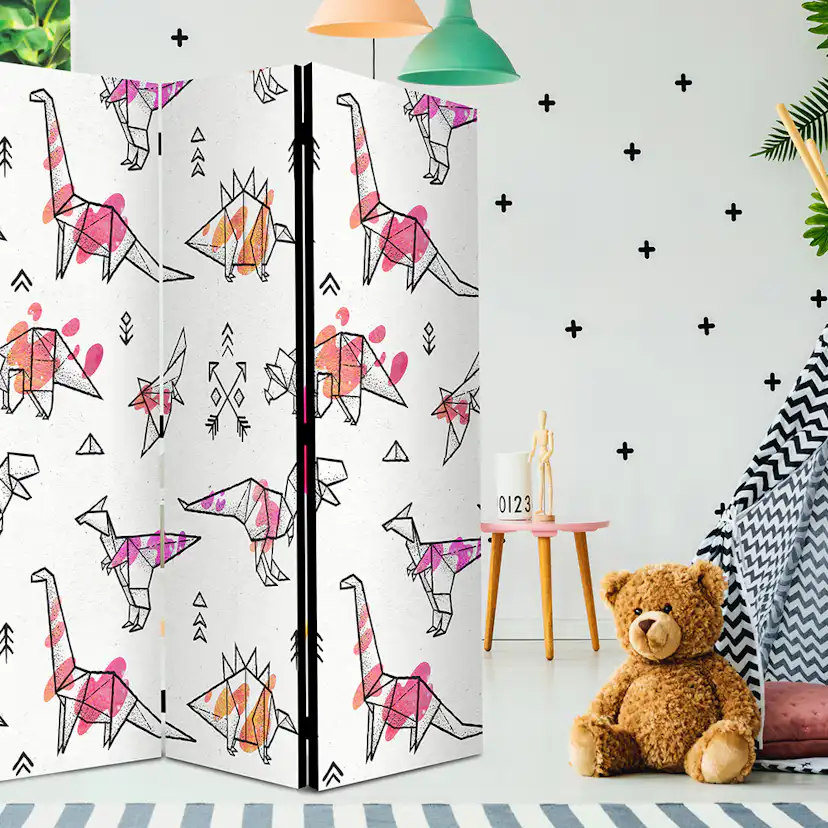 Rumsavdelare Arkiio Origami Dinosaurs 135x172 cm