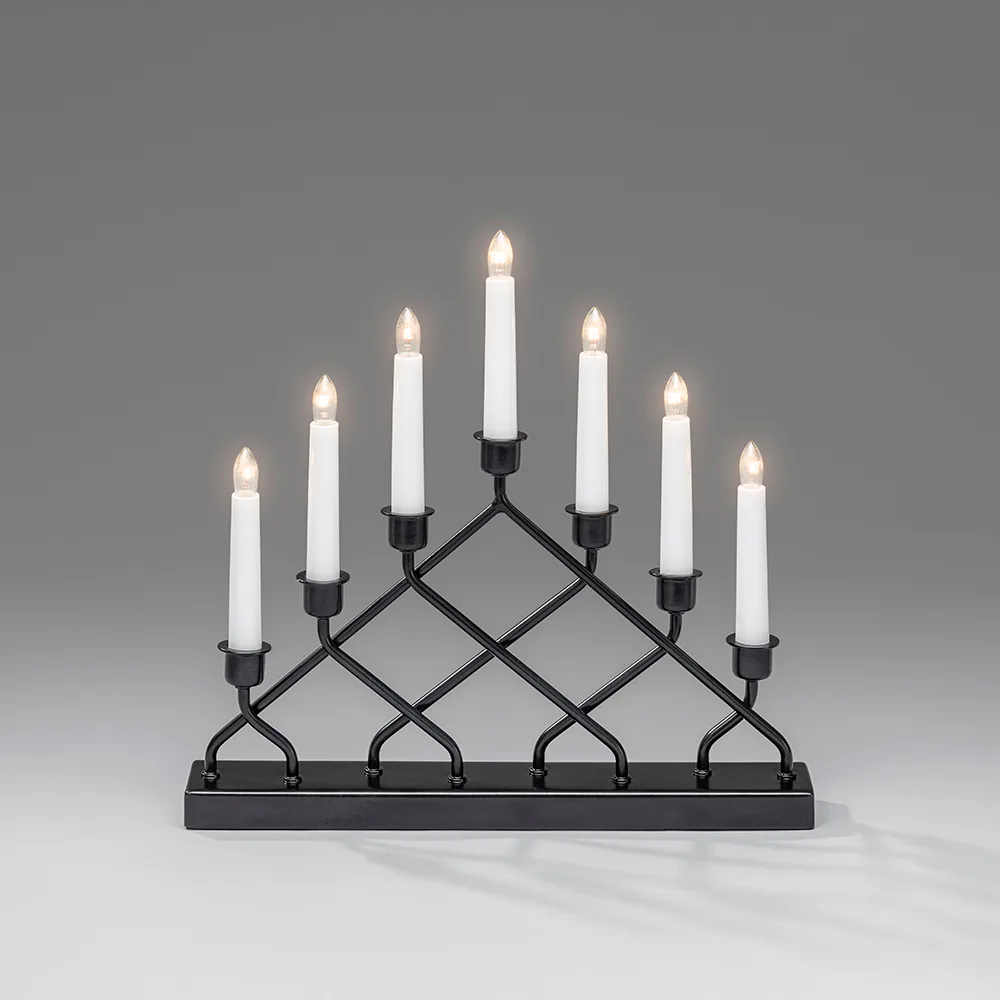 Adventsljusstake Gnosjö Konstsmide 7L Kryss