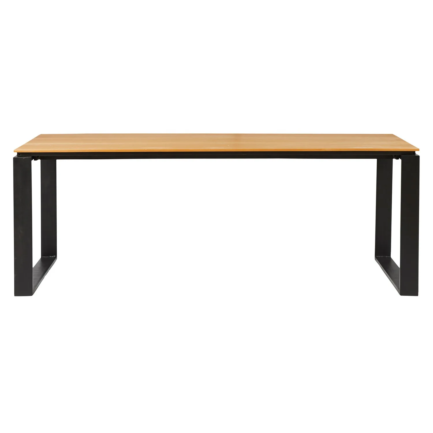 GARDEN TABLE 210X100CM (48076)) Svart/Teak