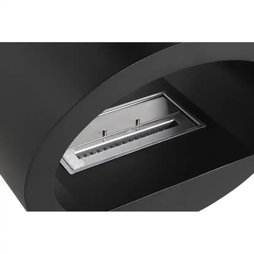 Braskamin Arkiio Mauro Svart Takhängd Etanolkamin i Stål