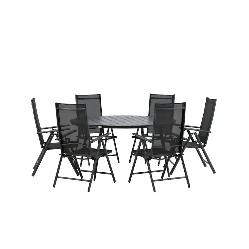 Matgrupp Venture Home Break Matgrupp Utomhus Rund 150 cm med 6 Break Positionsstol