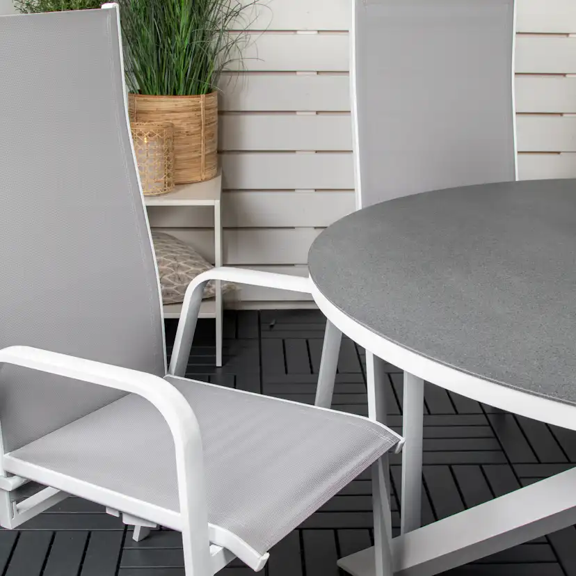 Matgrupp Utomhus Venture Home Copacabana med 6 Copacabana Recliner Trädgårdsstolar