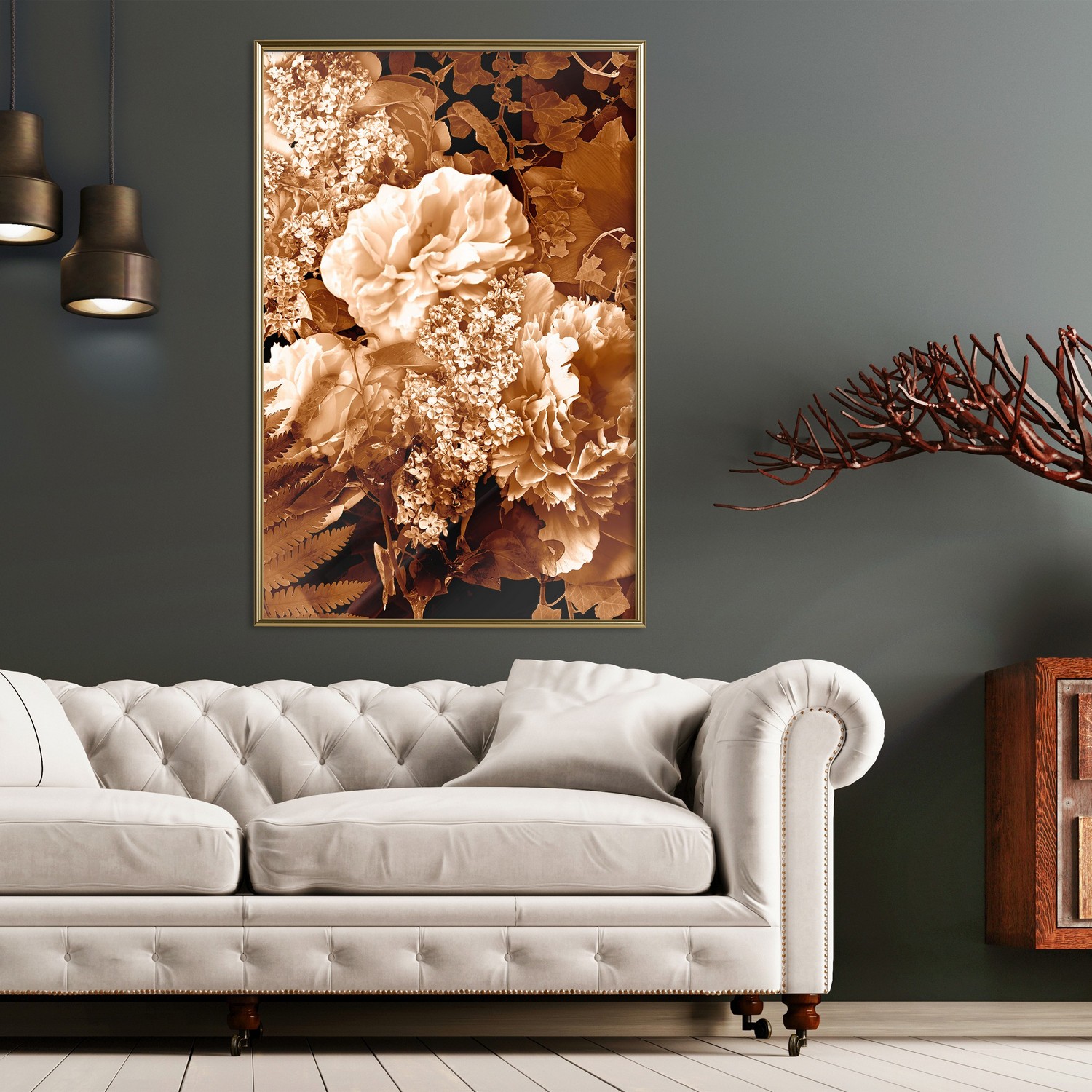 Affisch - End of August [Poster] 30x45 Guld ram, 30x45 cm