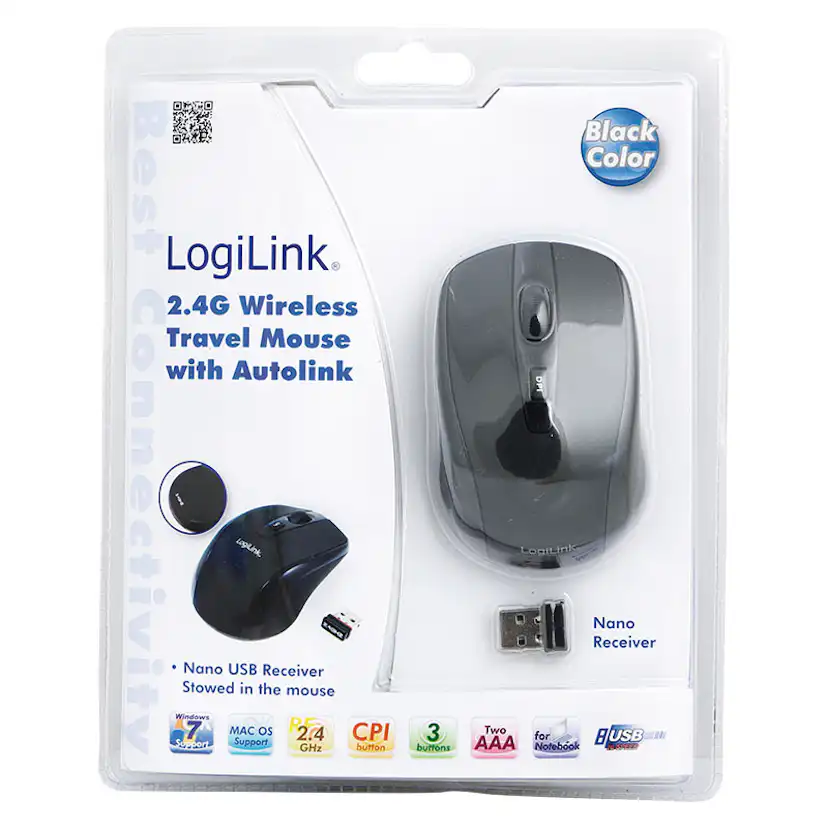 Trådlös Optisk Mus LogiLink 3-knappars