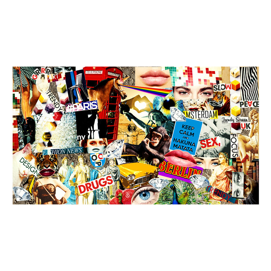 Fototapet XXL Arkiio Scraps of Modernity 500x280 cm