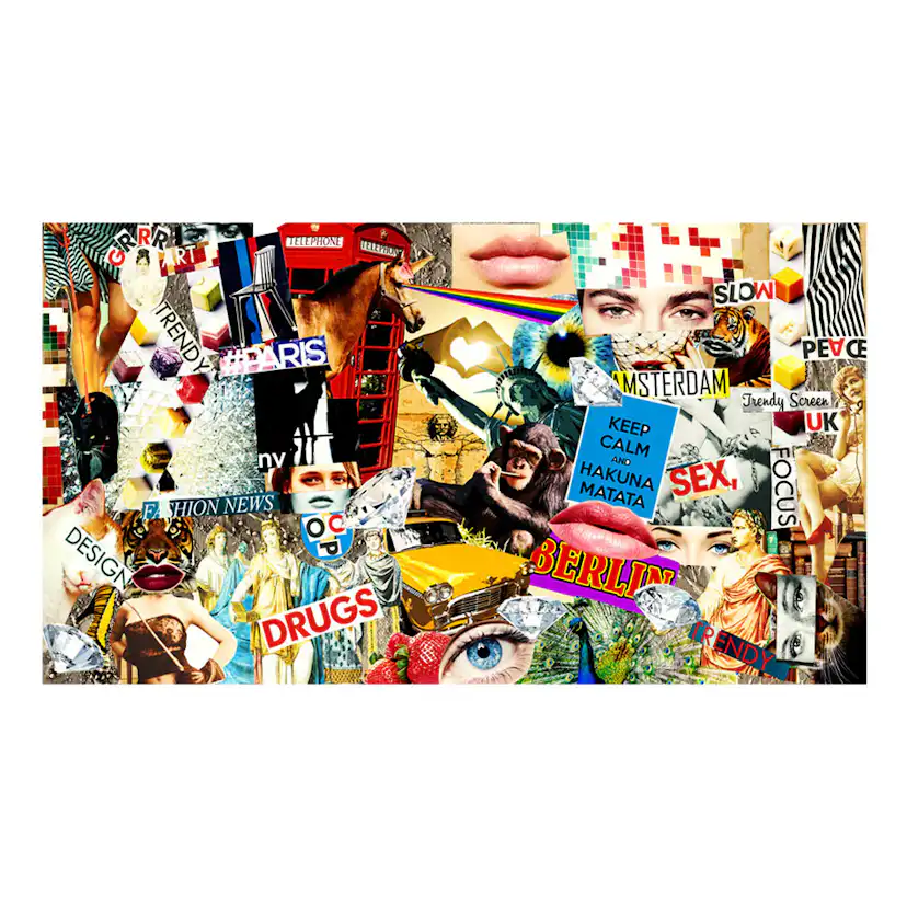 Fototapet XXL Arkiio Scraps of Modernity 500x280 cm