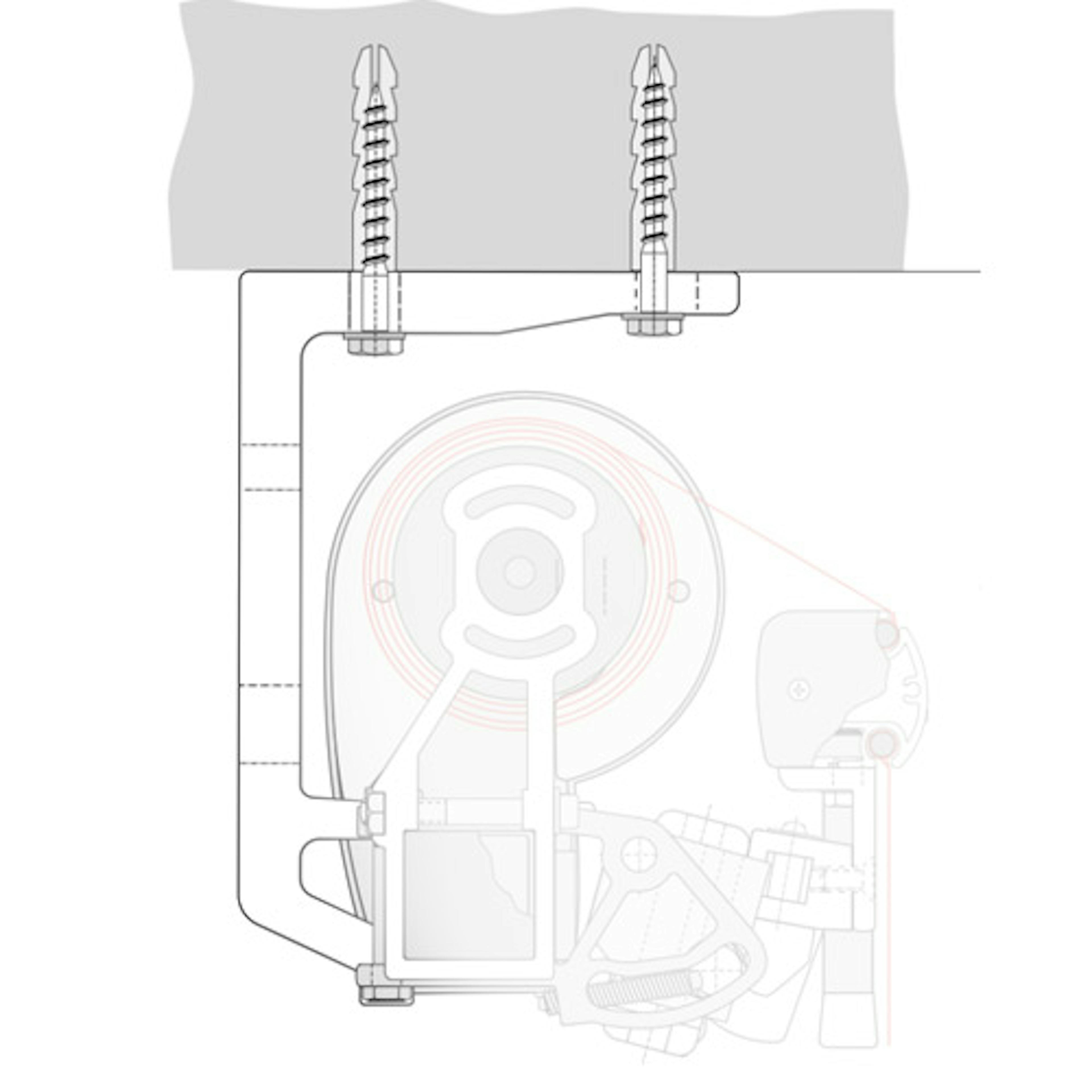 Takfäste för Terrassmarkis Dittsolskydd