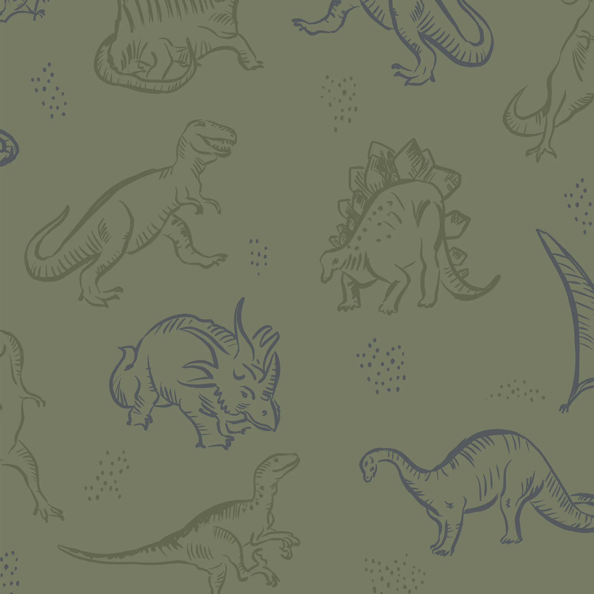 Tapet Superfresco Easy Dino Dark Green