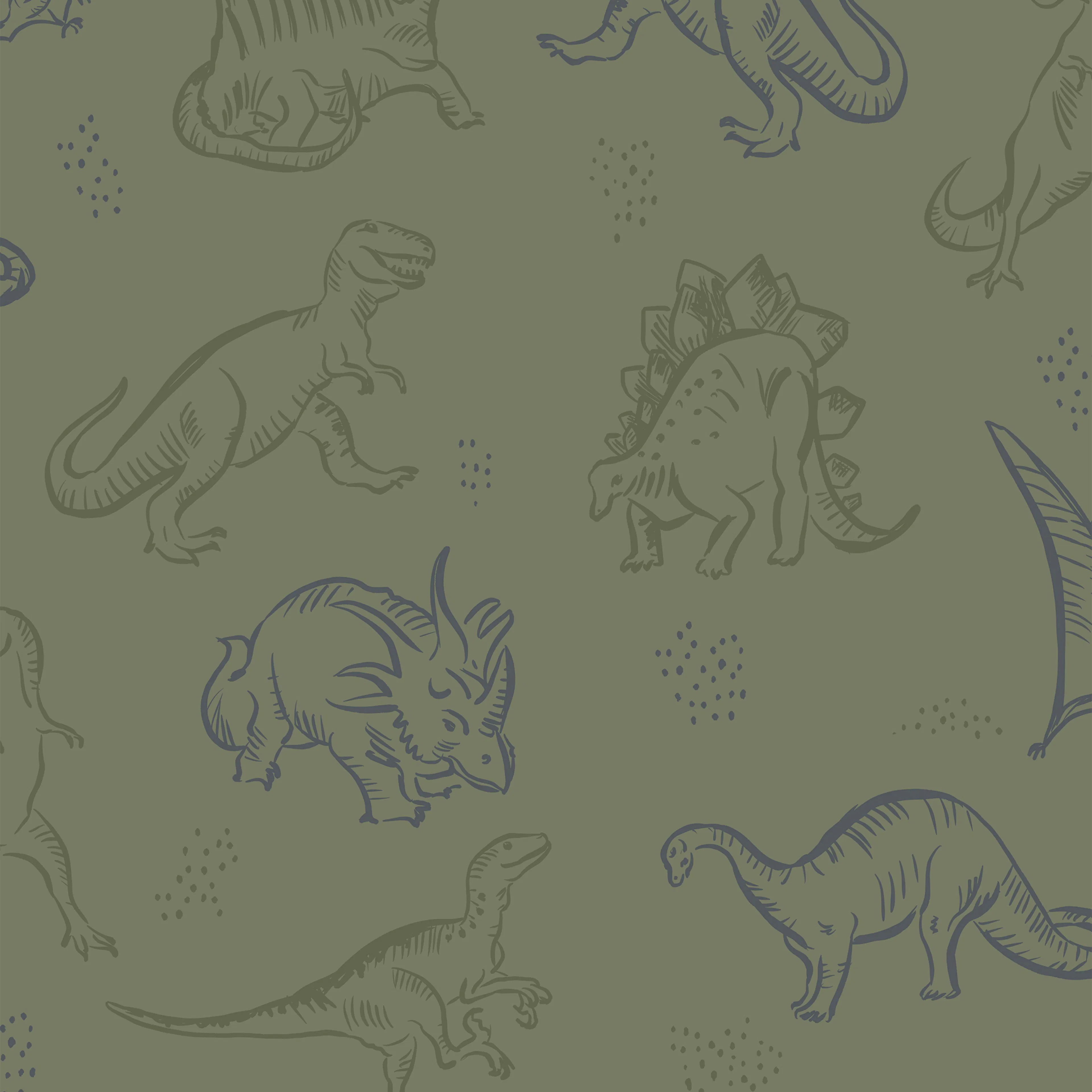 Tapet Superfresco Easy Dino Dark Green